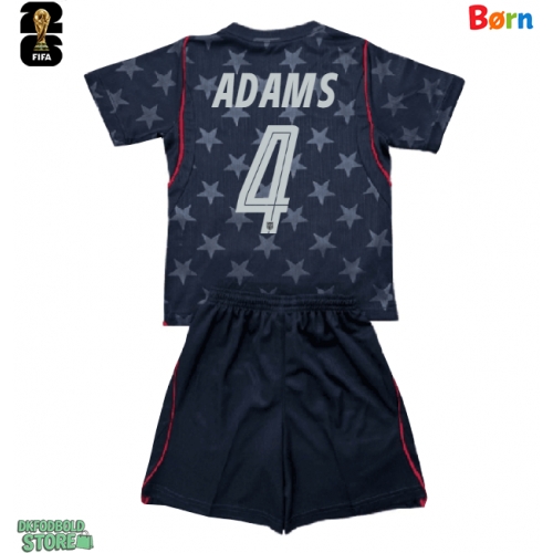 Forente stater Tyler Adams #4 Replika Babytøj Udebanesæt Børn VM 2026 Kortærmet (+ Korte bukser)